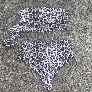 Cheetah bikini set